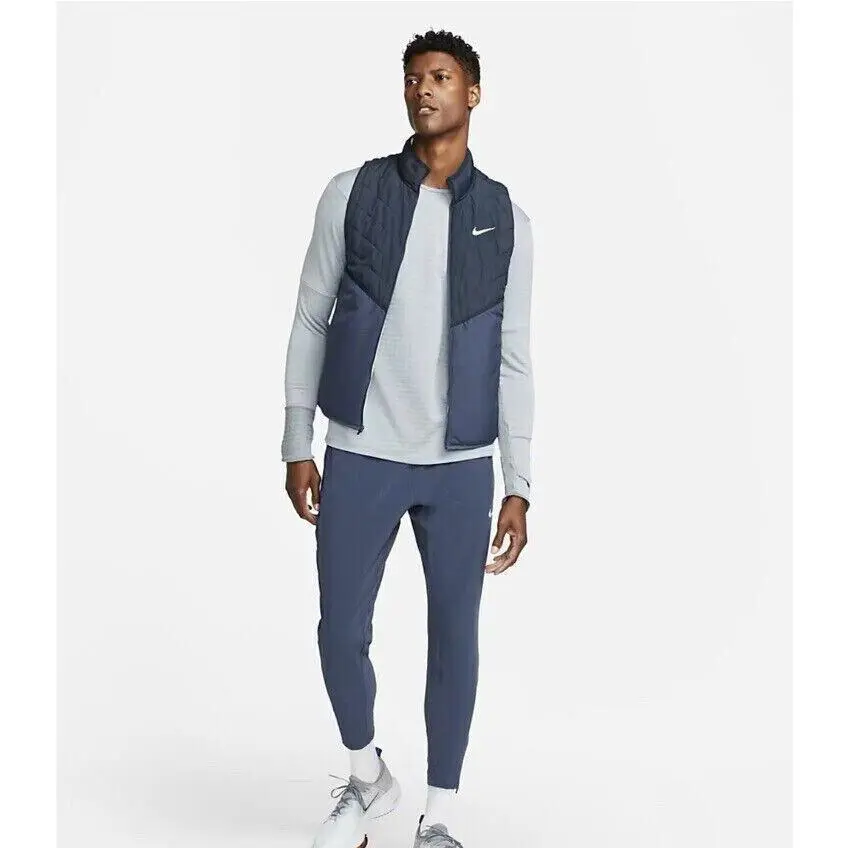 Nike clothing - Nike Therma-FIT Repel Men`s Synthetic-Fill Running Gilet - DD5647-475 - Blue 2