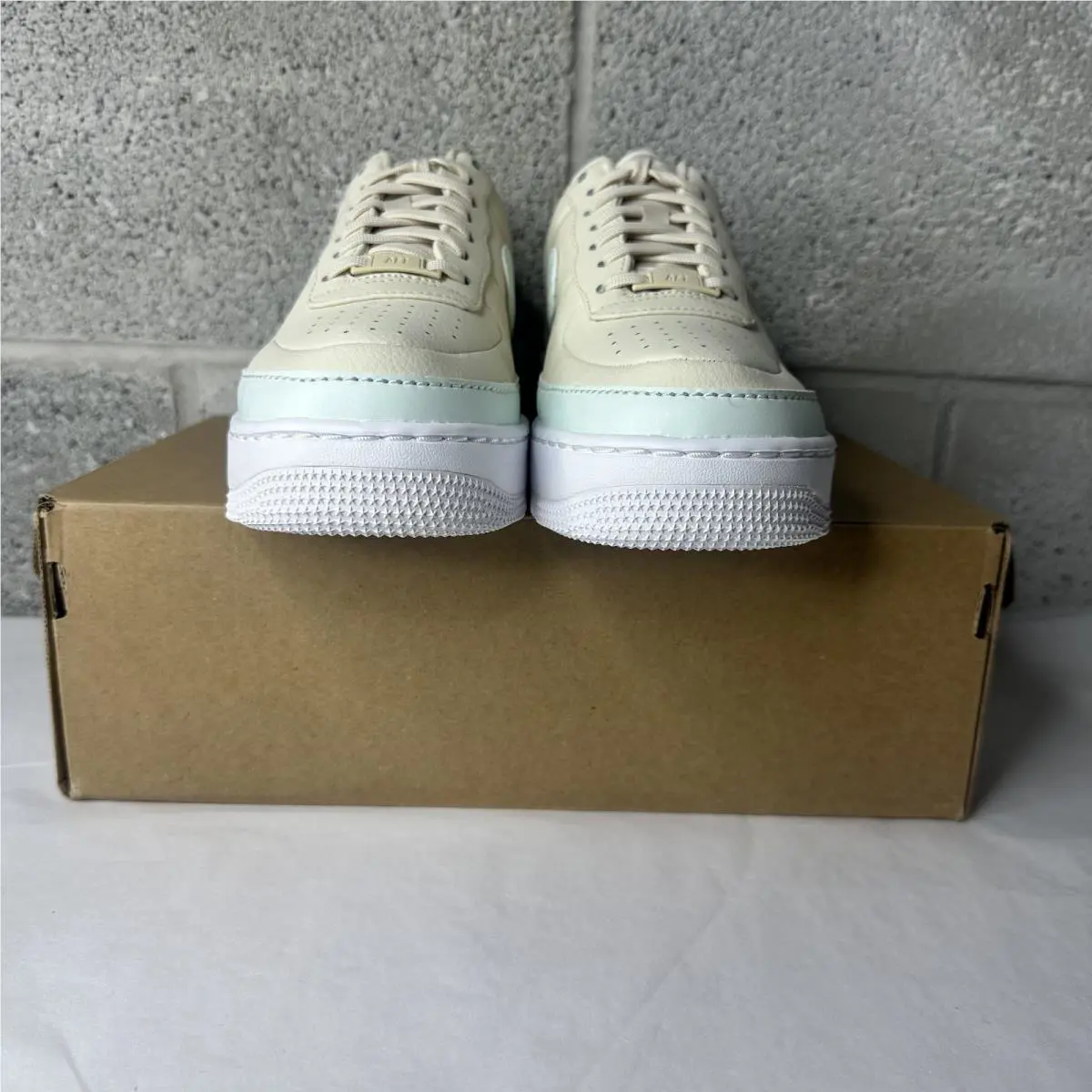 Nike shoes - Nike Wmns Air Force 1 Low Jester XX - AO1220-201 - Light Cream/White-Ghost Aqua 1