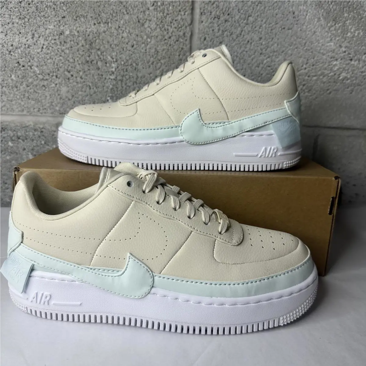 Nike shoes - Nike Wmns Air Force 1 Low Jester XX - AO1220-201 - Light Cream/White-Ghost Aqua 0
