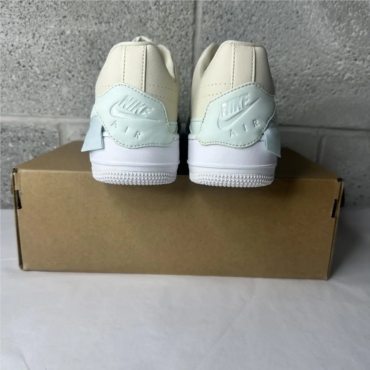 Nike shoes - Nike Wmns Air Force 1 Low Jester XX - AO1220-201 - Light Cream/White-Ghost Aqua 2