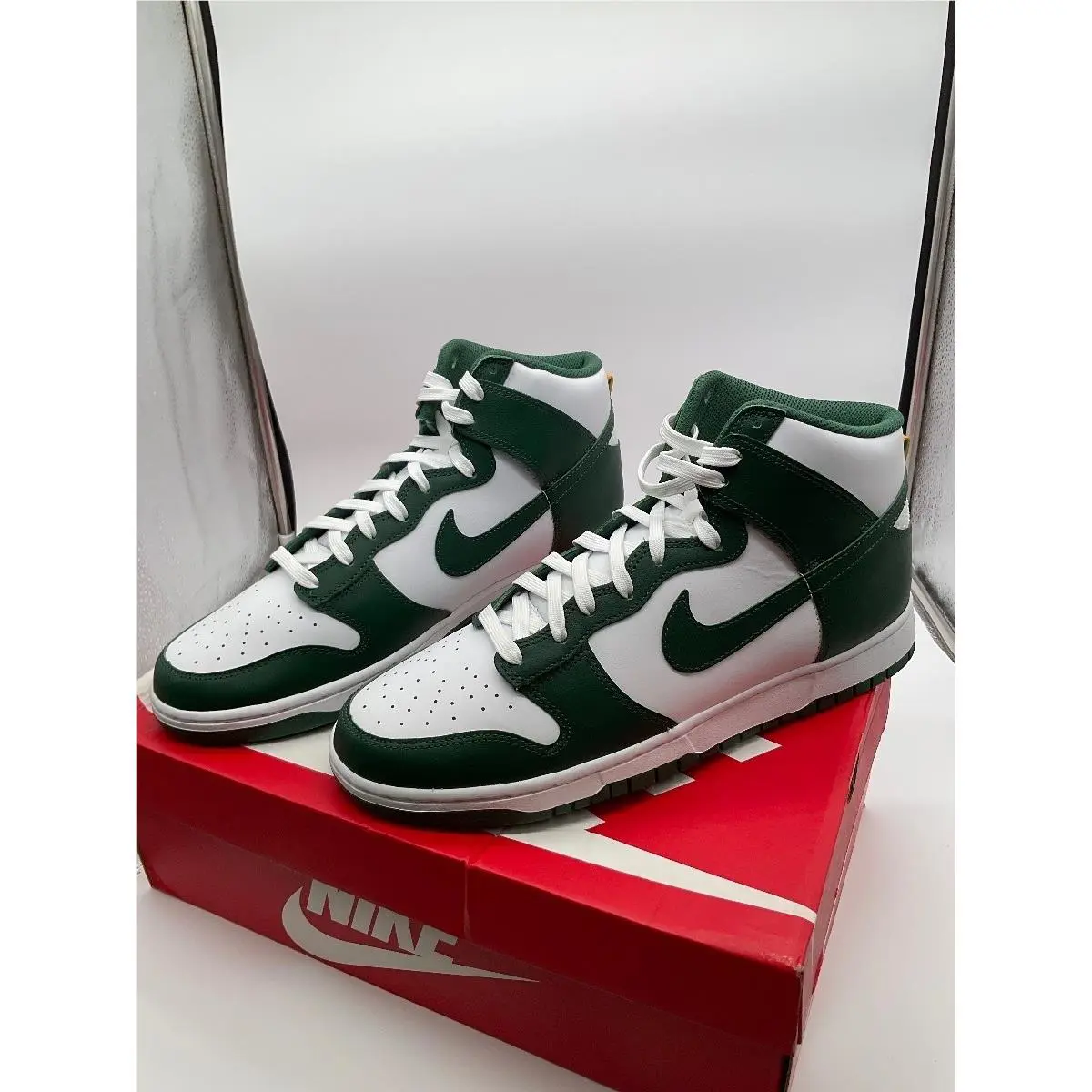 Nike shoes - Dunk Hi Retro - Dunk Retro - Green/White 1