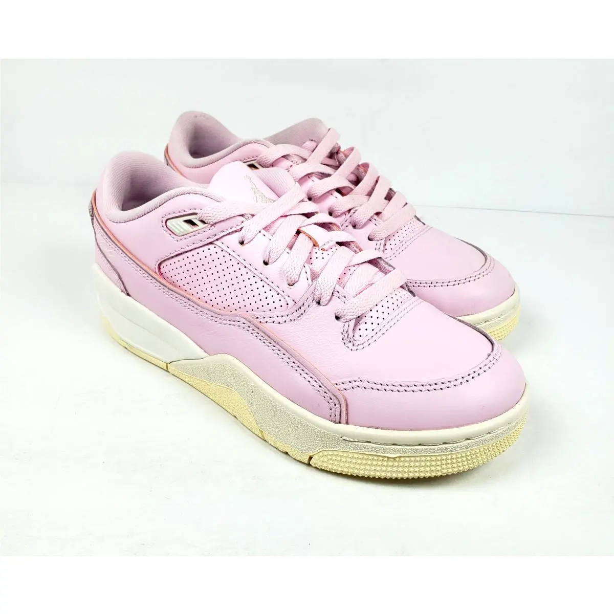 Nike Air Jordan Flight Court Girls Sz 4.5Y Womens Sz 6 Pink Foam Sail Shoes