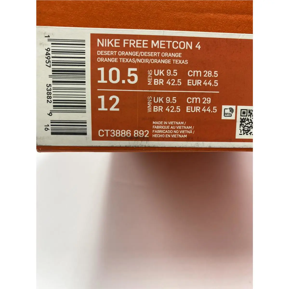 Nike shoes - Nike Free Metcon 4 - Free Metcon - CT3886 892 - Desert Orange (UPC: 194957538829) 6