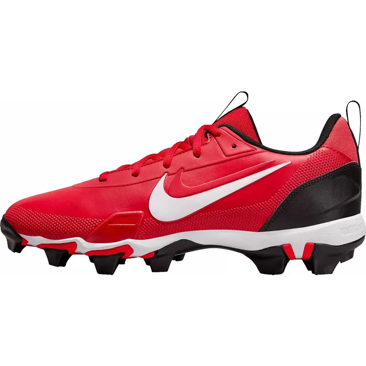 Nike Men`s Force Trout 9 Keystone Rm Baseball Cleats Red Black White Size 9.5 - Red