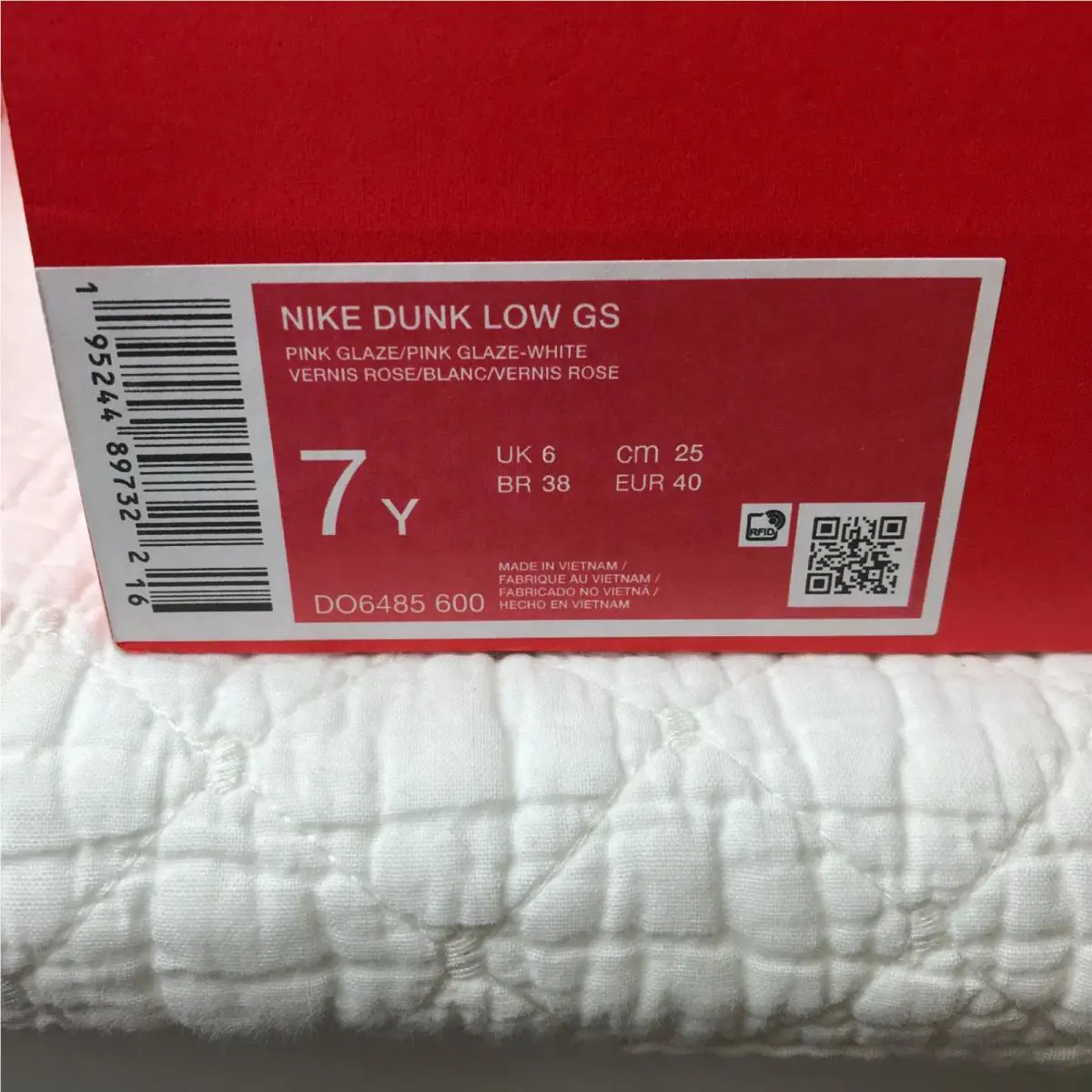 Nike shoes - Nike Dunk Low GS - Dunk Low - pink/white 10