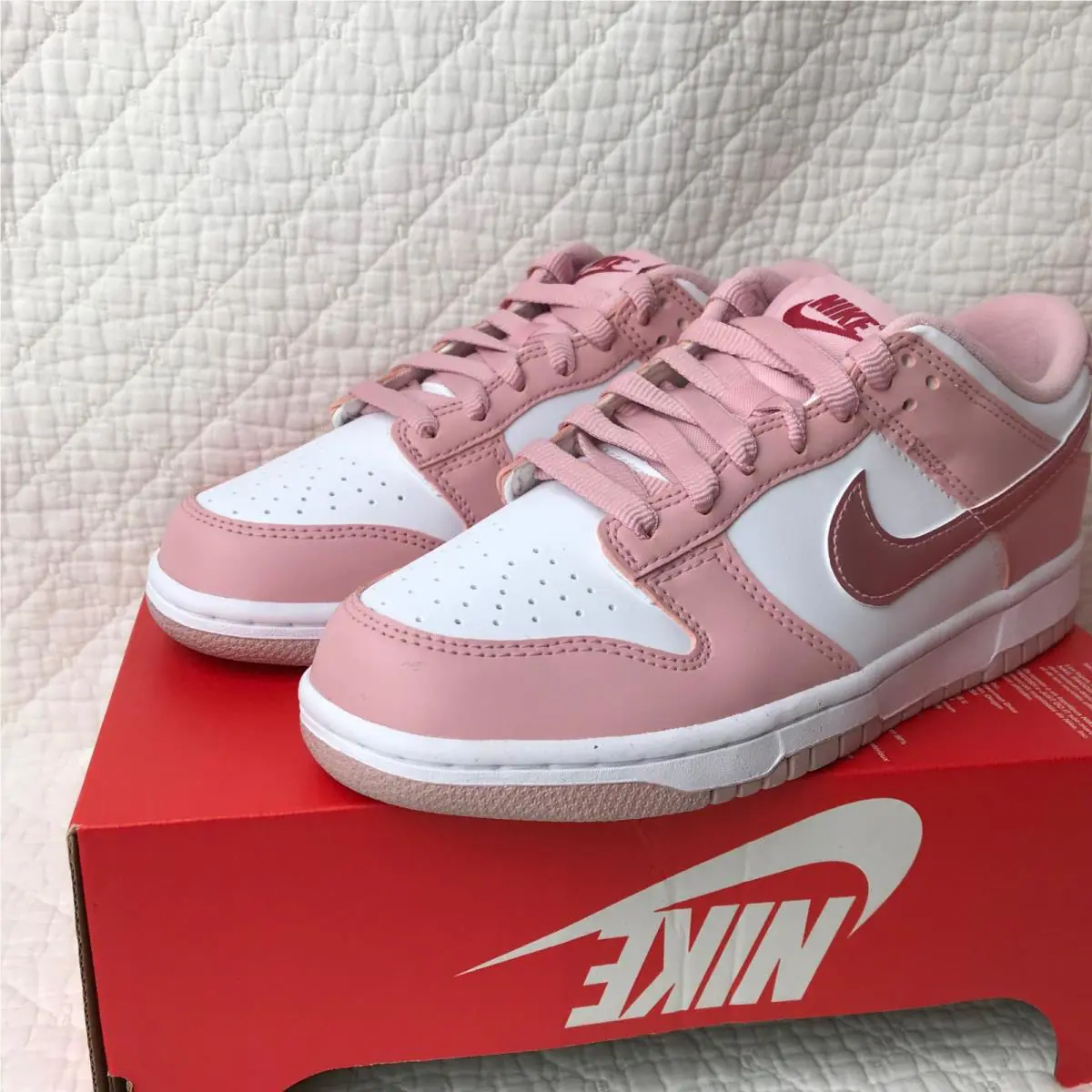 Nike shoes - Nike Dunk Low GS - Dunk Low - pink/white 6