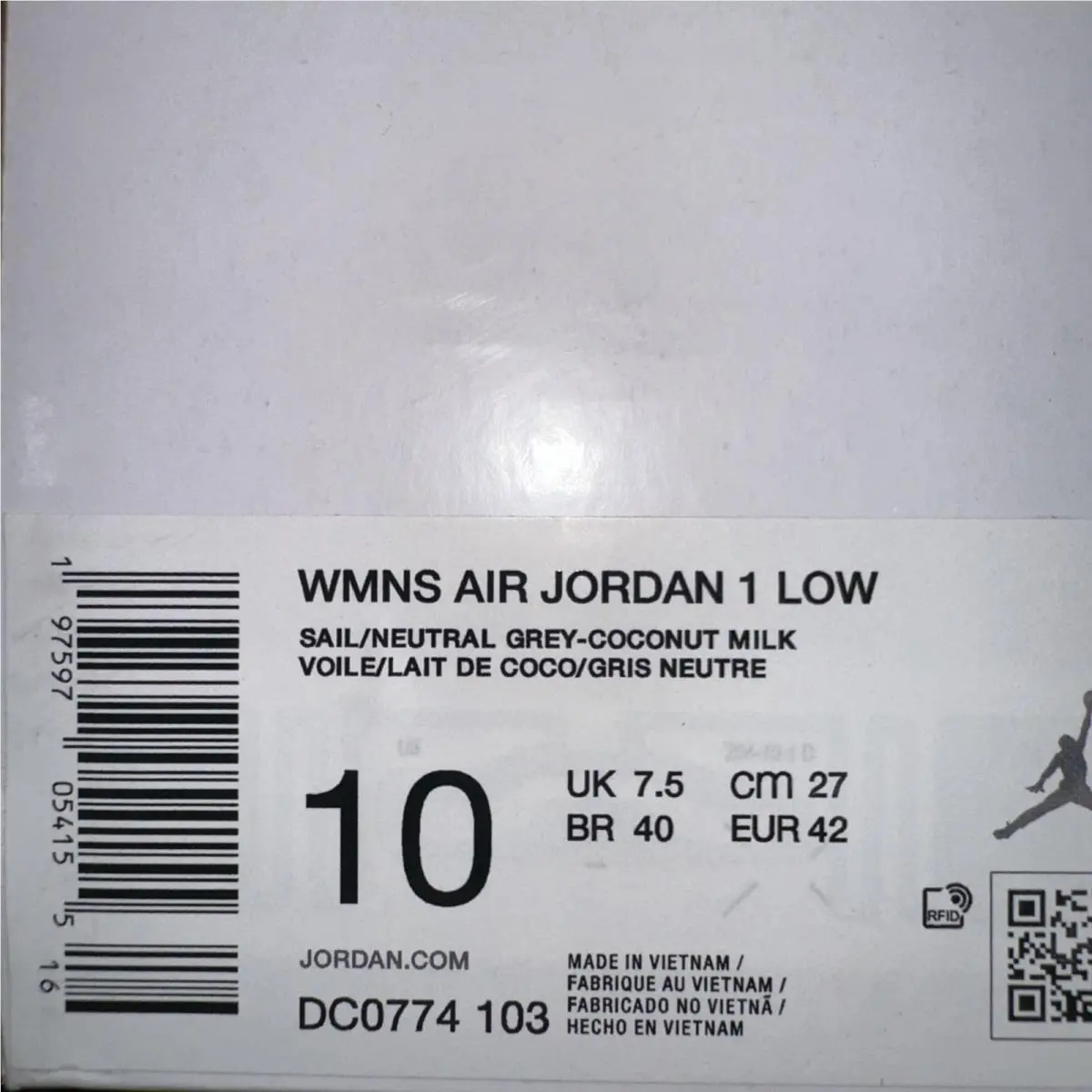 Nike shoes - Air Jordan 1 Low - Air Low - DC0774 103 - Gray 4