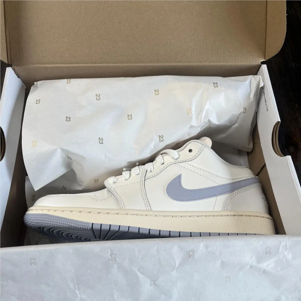Air Jordan 1 Low Coconut Milk Neutral Grey DC0774-103 Women`s Size 8 by Nike