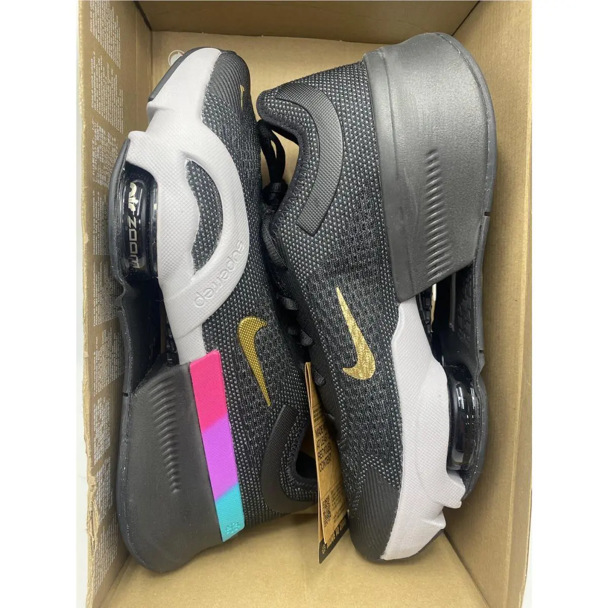 Nike shoes - Nike Zoom - Zoom - FB7154 001 - Black/Metallic Gold-Pewter (UPC: 196968983377) 5