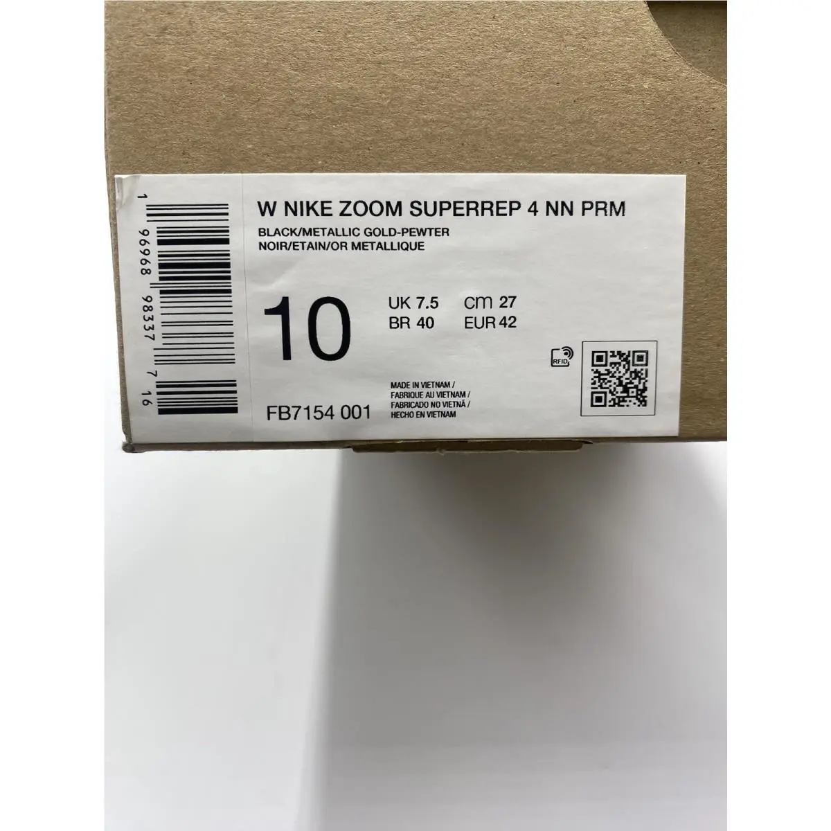 Nike shoes - Nike Zoom - Zoom - FB7154 001 - Black/Metallic Gold-Pewter (UPC: 196968983377) 6