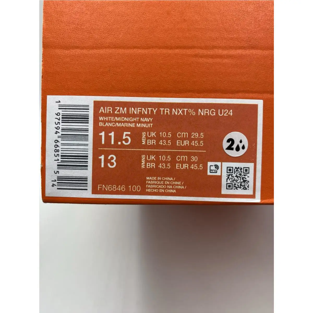 Nike shoes - FN6846100 - FN6846 100 - White/Midnight Navy (UPC: 197594668515) 6