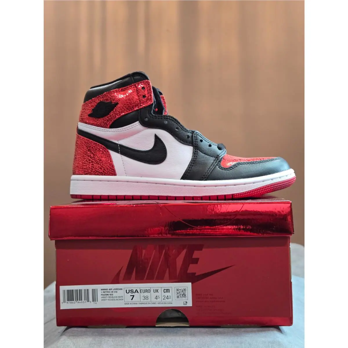Nike shoes - Air Jordan 1 - Air - FD2596-602 - Red, Manufacturer: Varsity Red/Black/White 1