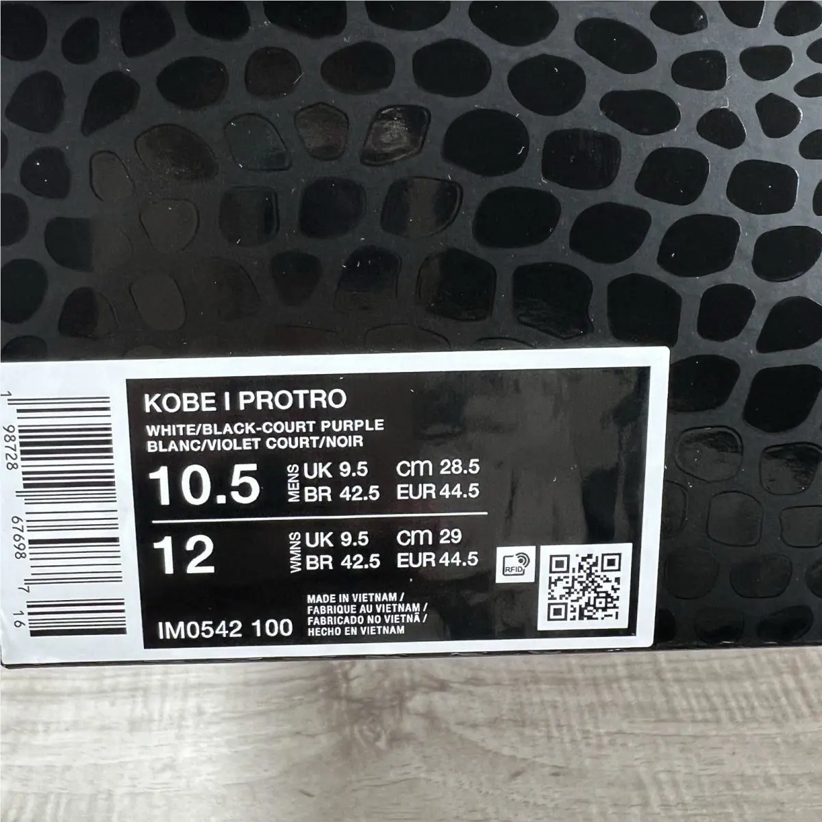 Nike shoes - Nike Kobe 4 - Kobe - FQ3545-400 - White/Black/Court Purple 9