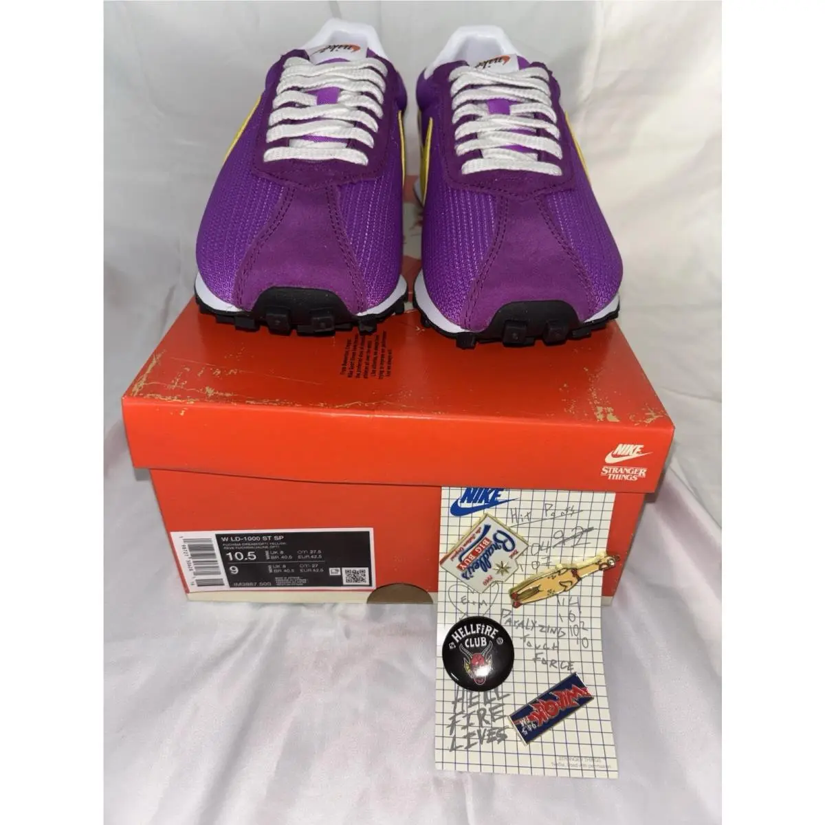 Nike LD-1000 X Stranger Things Netflix Womens 10.5 Mens 9 Sneakers Shoes