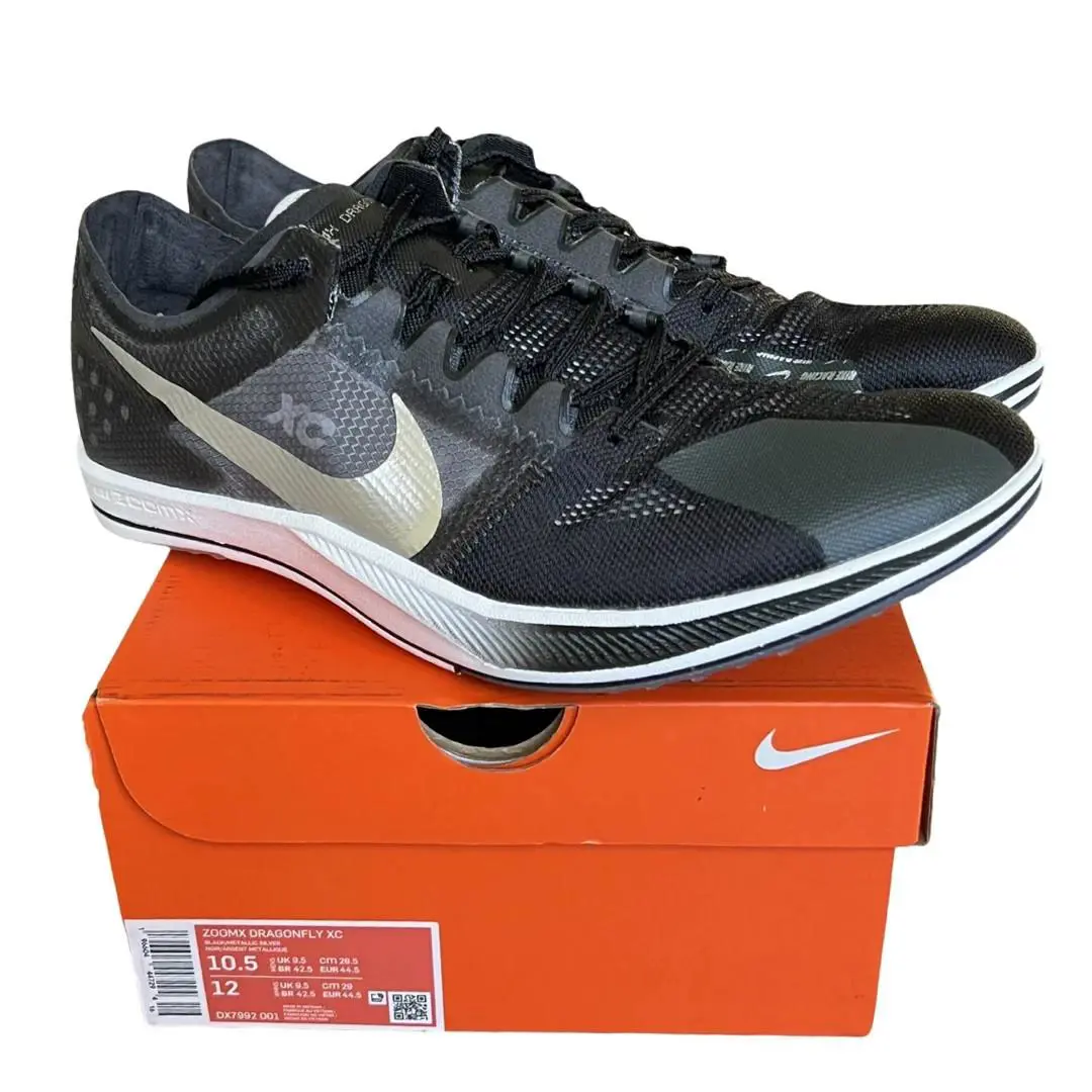 Nike Zoomx Dragonfly XC Size 10.5 Cross Country Track Spikes DX7992-001 Nby - Black