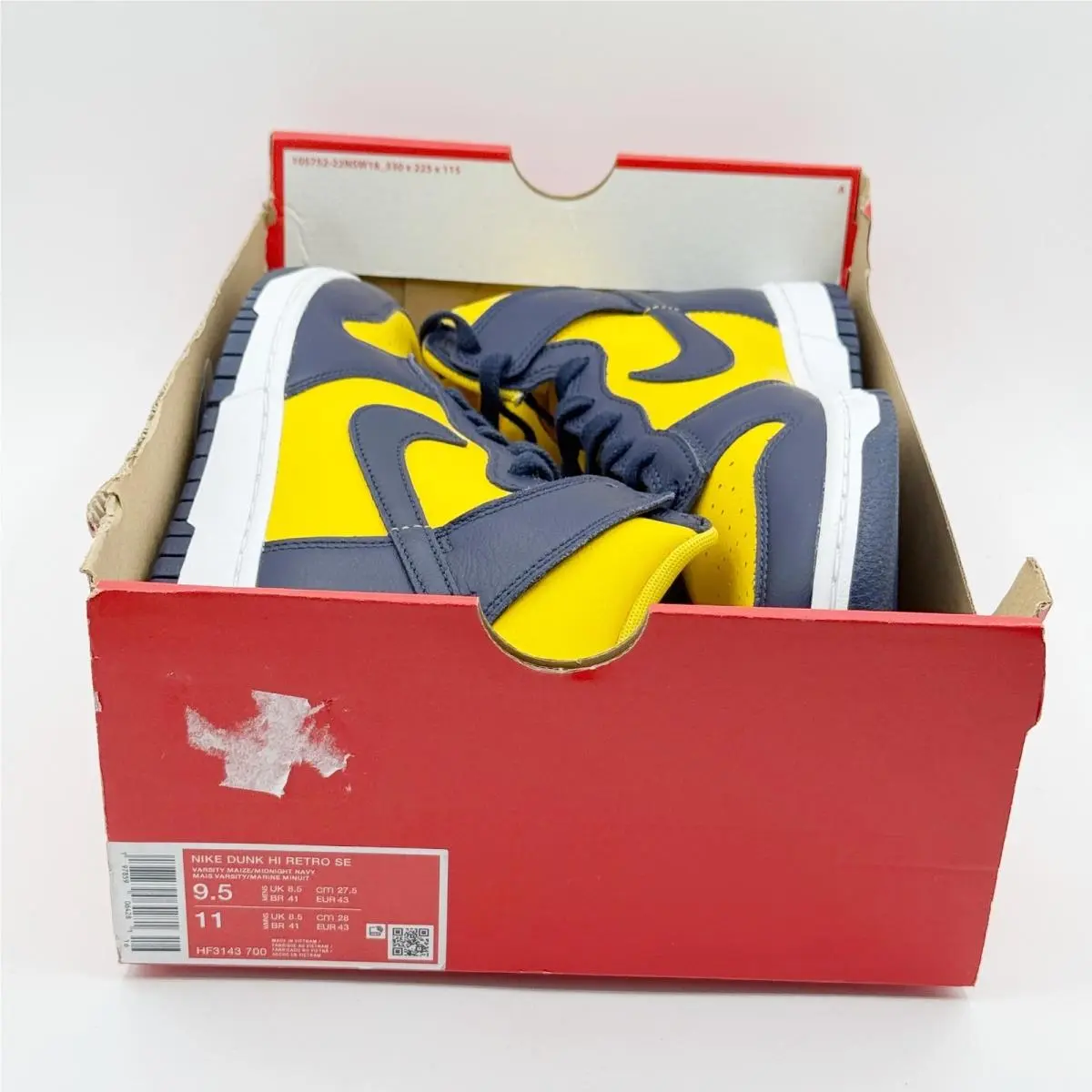 Nike shoes - Nike Dunk High Retro SE Varsity Maize Midnight Navy - HF3143-700 - Yellow (UPC: 197859064281) 0