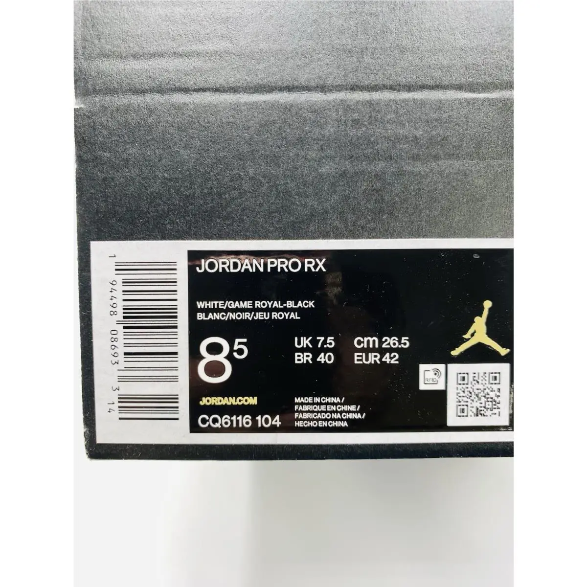 Nike shoes - Jordan Pro - Pro - CQ6116 104 - White Game Royal-Black (UPC: 194498086933) 6