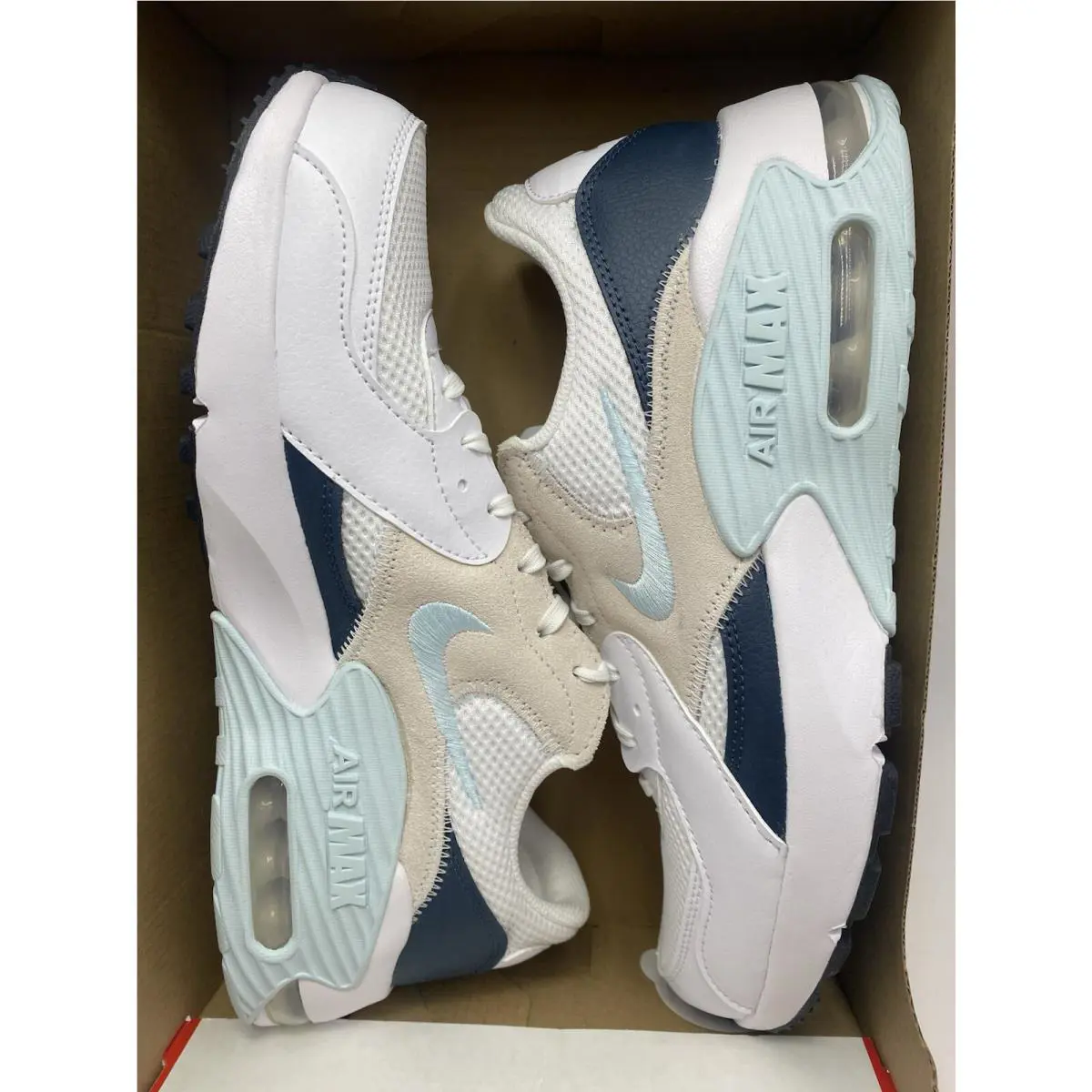 Nike shoes - Nike Air Max Excee - Air Max Excee - CD5432 131 - White/Glacier Blue-Armory Navy (UPC: 197596219241) 5