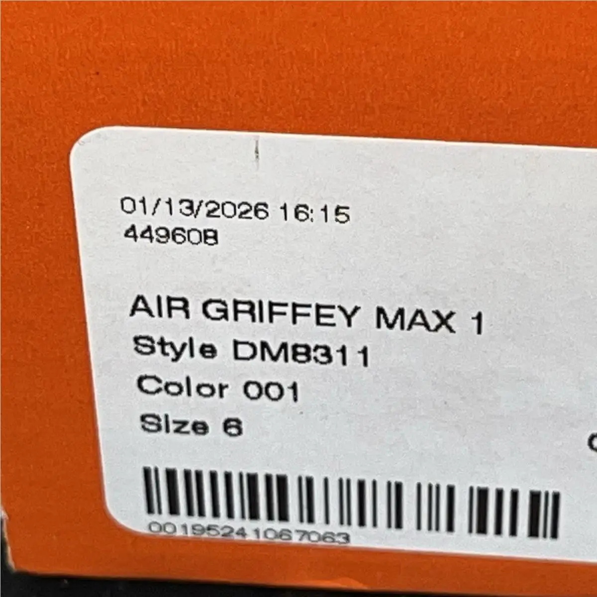 Nike shoes - Nike Air Griffey Max 1 - DM8311 001 - Black / Multi-color-Fresh Water (UPC: 195241067117) 6