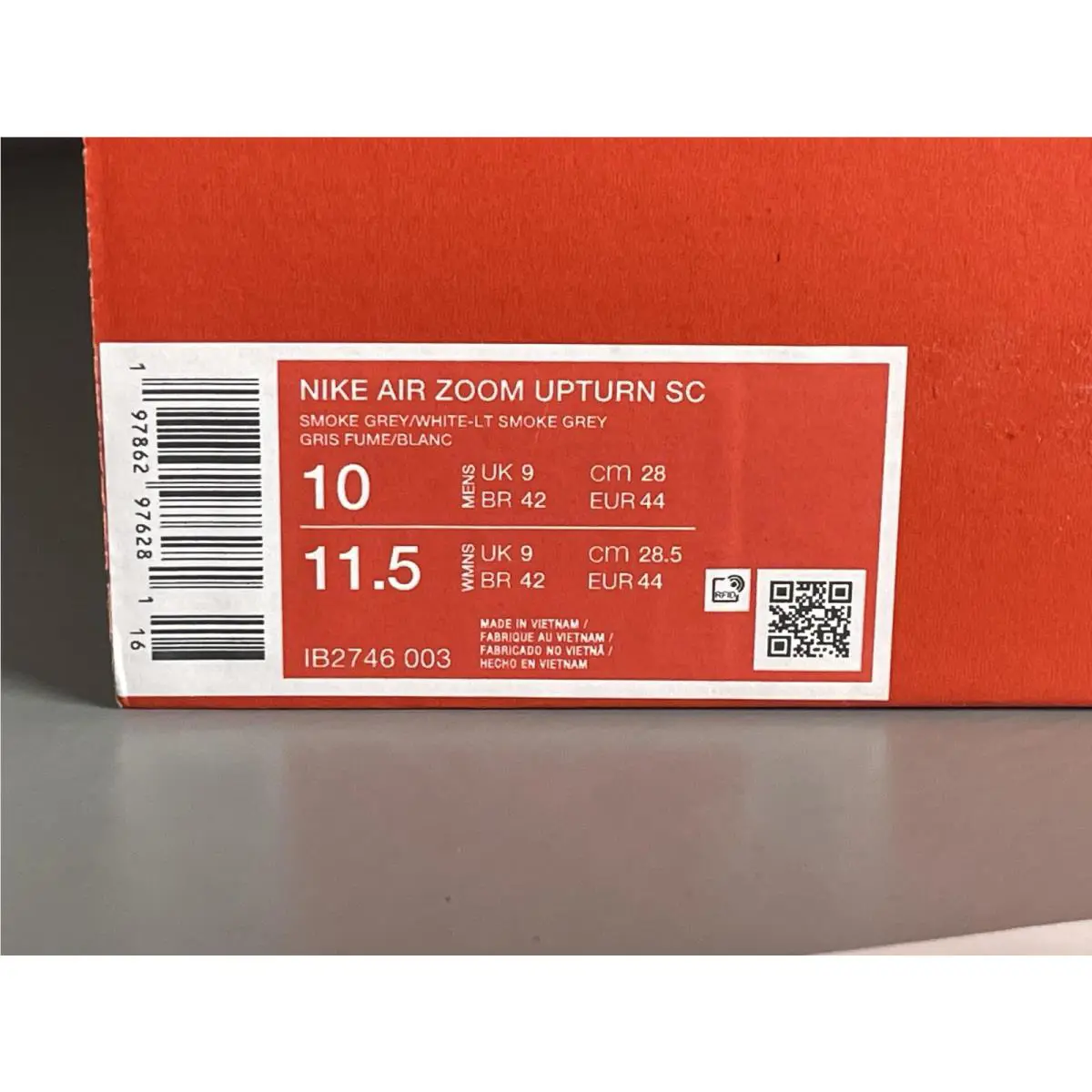 Nike shoes - Nike Air Zoom Upturn SC - IB2746-003 - Gray (UPC: 197862976281) 7