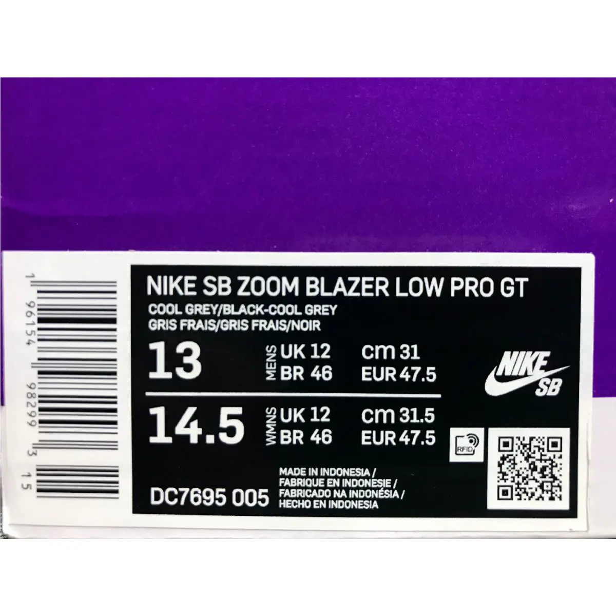 Nike shoes - Nike Blazer - Blazer - DC7695005 - Gray (UPC: 196154982993) 3