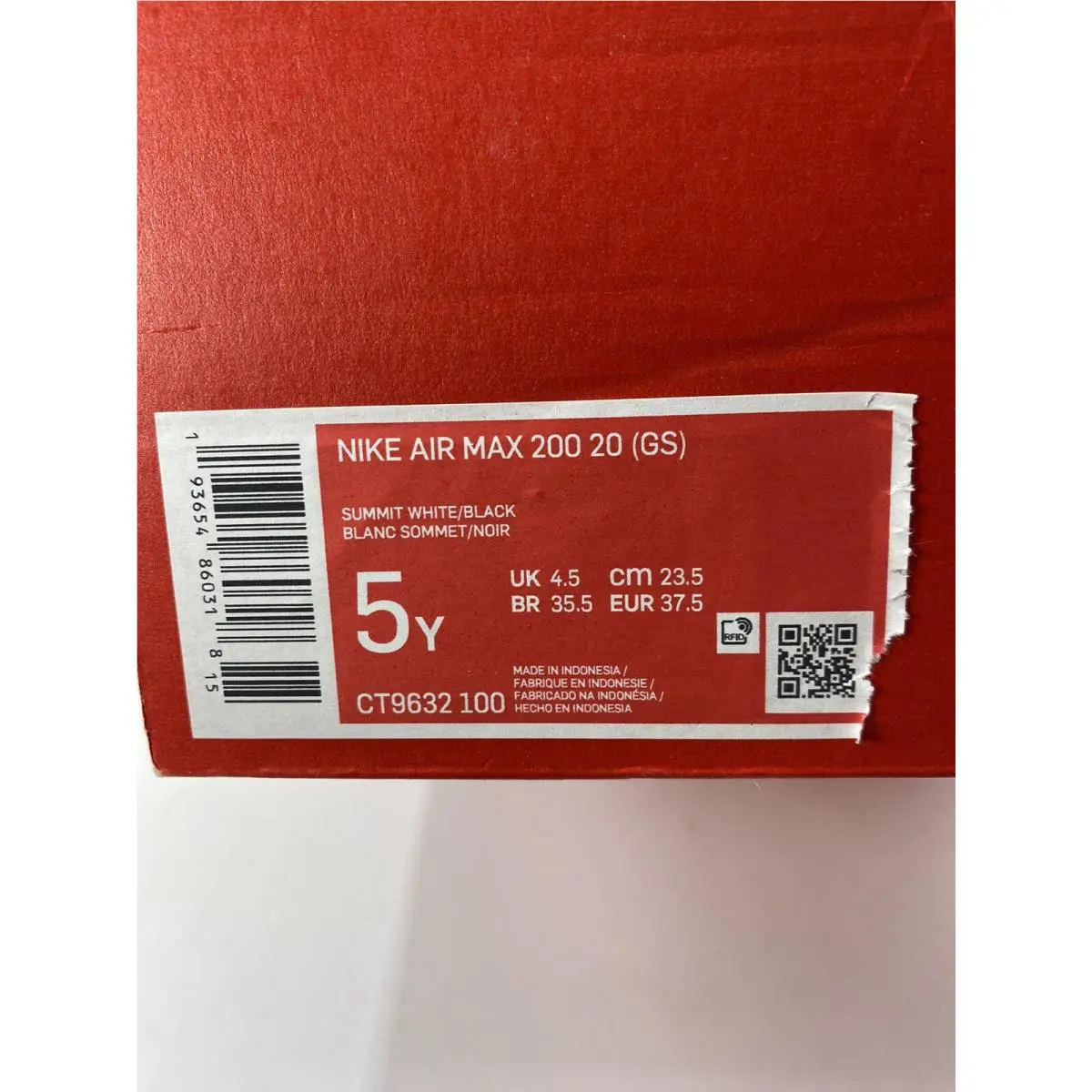 Nike shoes - Nike Air Max 200 - Air Max - CT9632 100 - Summit White/Black (UPC: 193654860318) 6