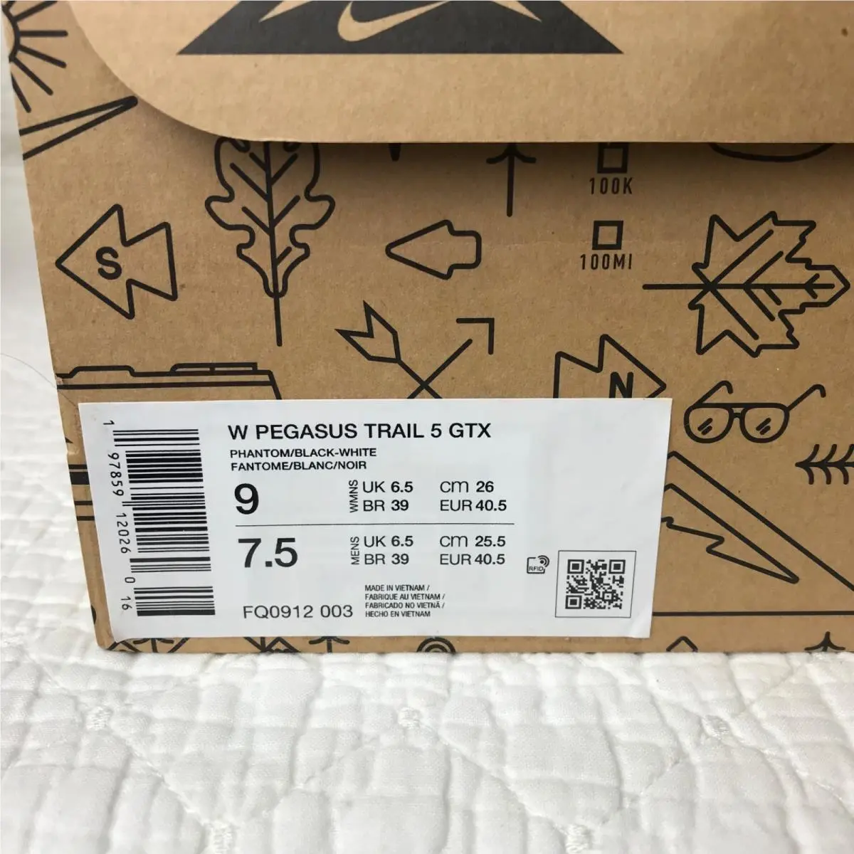 Nike shoes - FQ0912 001 - FQ0912-003 - Phantom Black-White 10