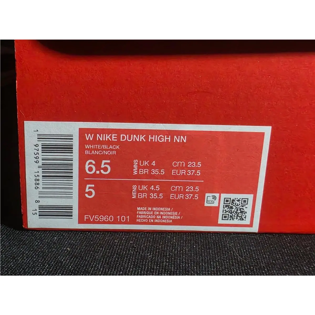 Nike shoes - Nike Dunk High - Dunk High - FV5960-101 - White Black (UPC: 197599158868) 6