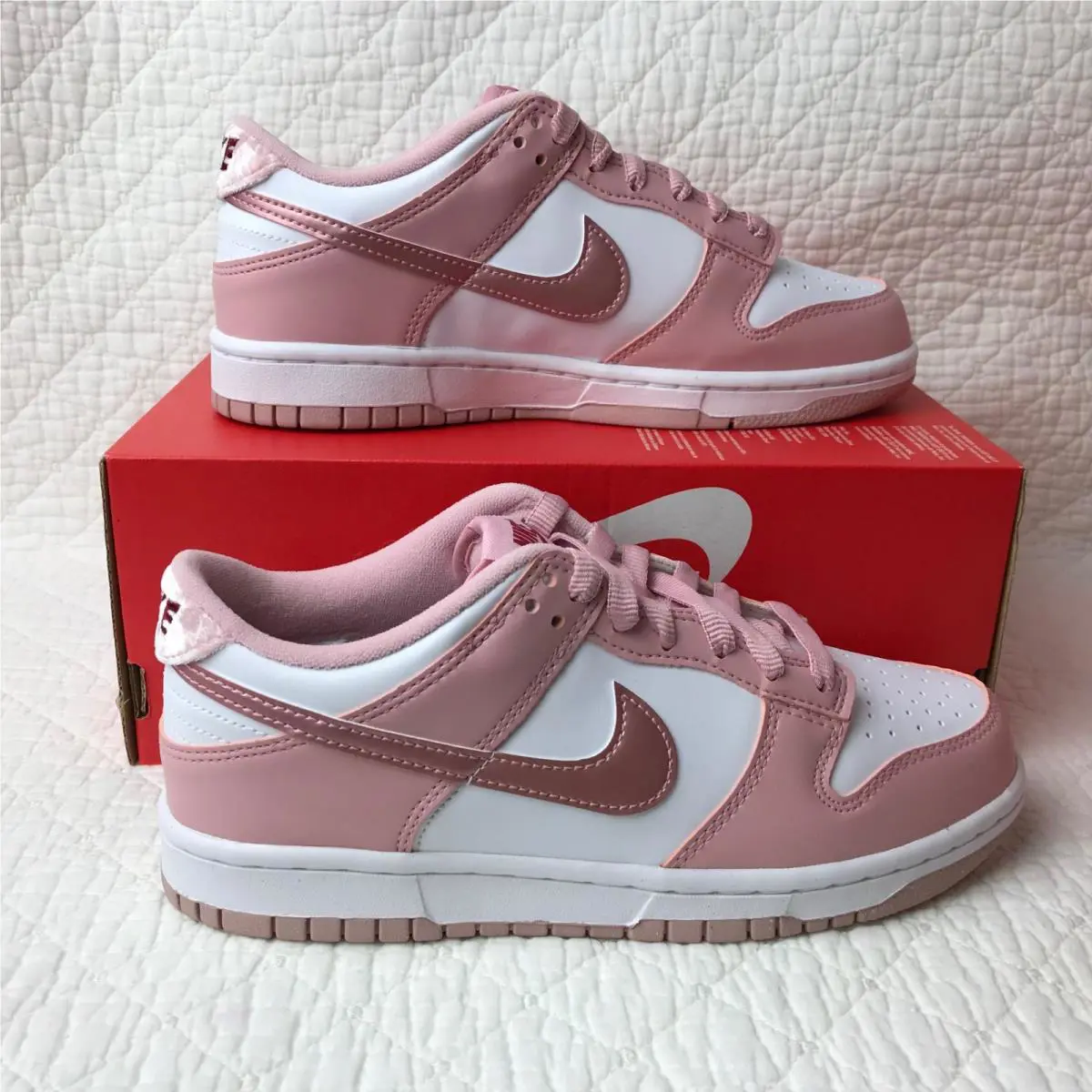 Nike shoes - Nike Dunk Low GS - Dunk Low - pink/white 0