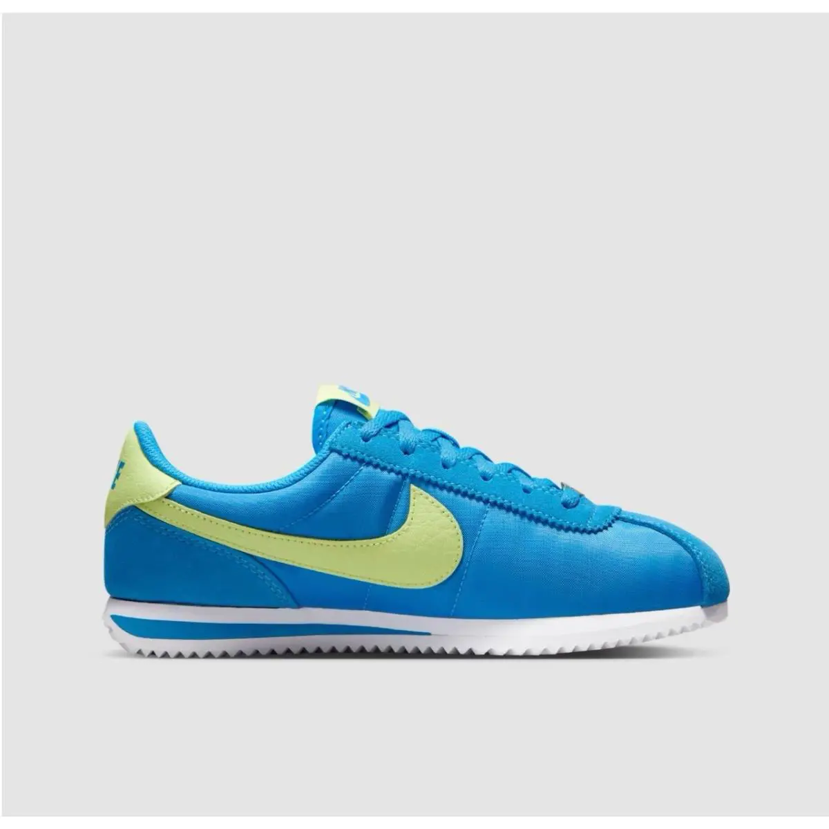 Nike Cortez Big Kids Photo Blue Lemon Twist Size 6.5Y