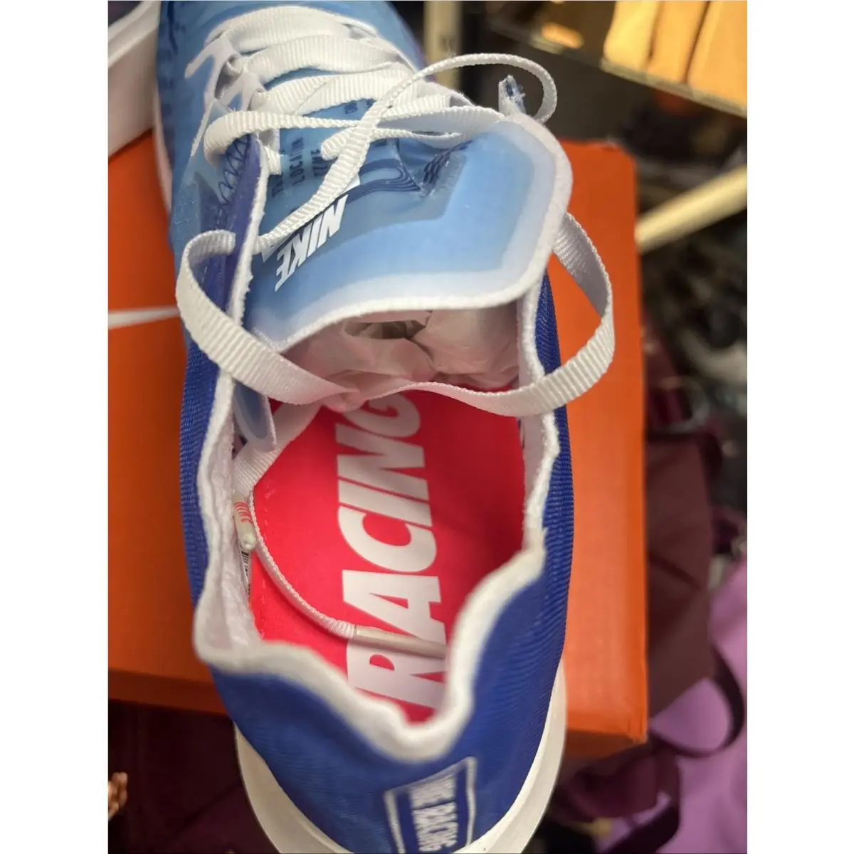 Nike shoes - Nike Wmns Zoom Fly SP Fast - BV0389-446 - Indigo Fog/Red Orbit 9