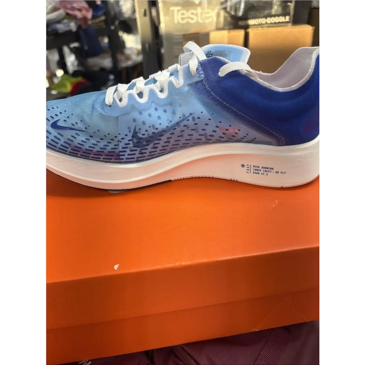 Nike shoes - Nike Wmns Zoom Fly SP Fast - BV0389-446 - Indigo Fog/Red Orbit 6