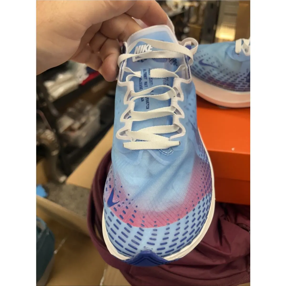Nike shoes - Nike Wmns Zoom Fly SP Fast - BV0389-446 - Indigo Fog/Red Orbit 7