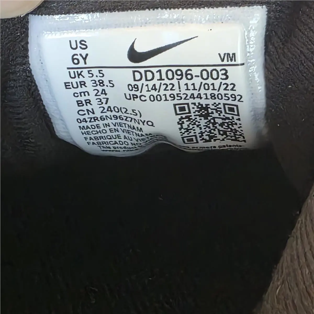 Nike shoes - Nike Revolution 6 GS - Revolution - Black/Dark Smoke Grey/White 10