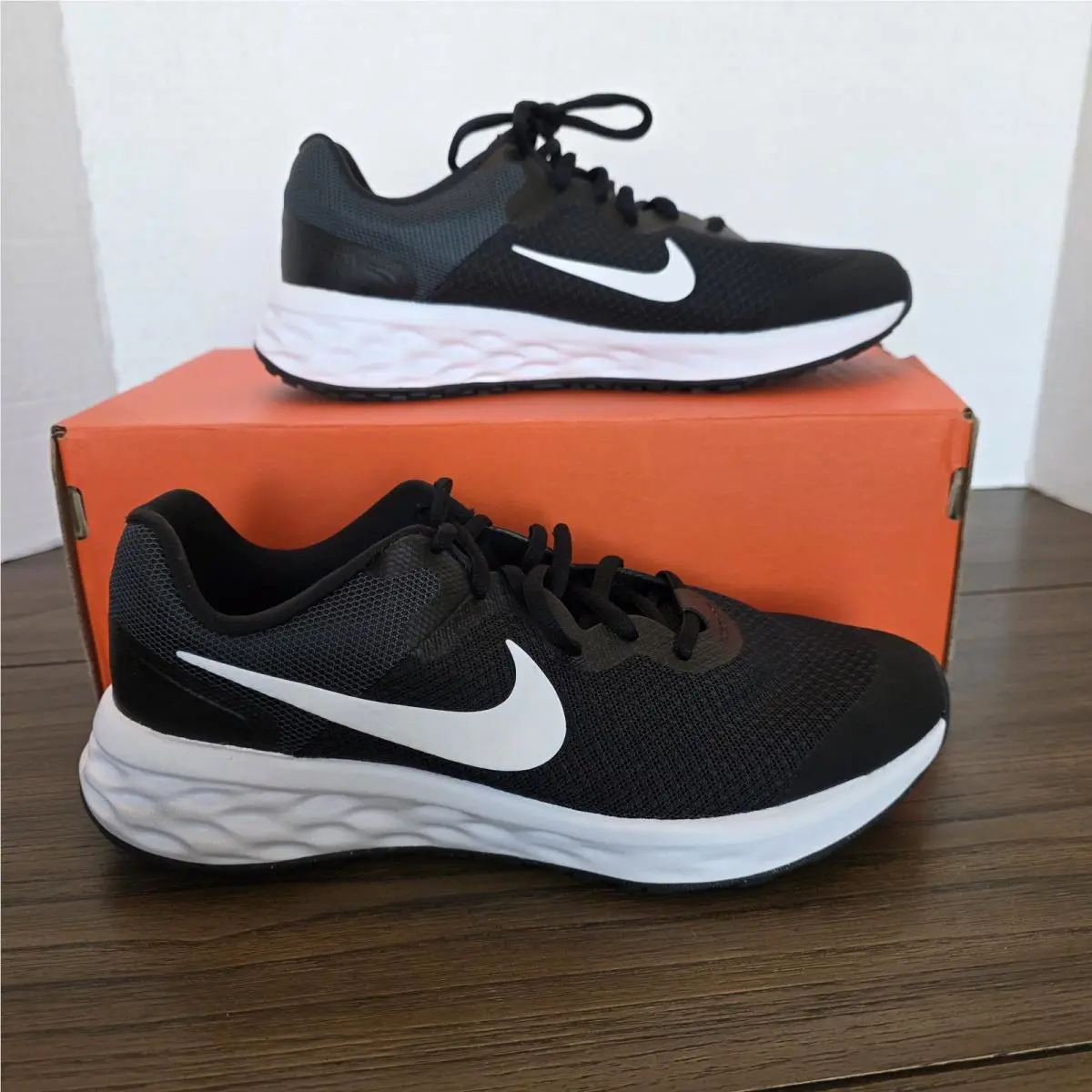 Nike shoes - Nike Revolution 6 GS - Revolution - Black/Dark Smoke Grey/White 5