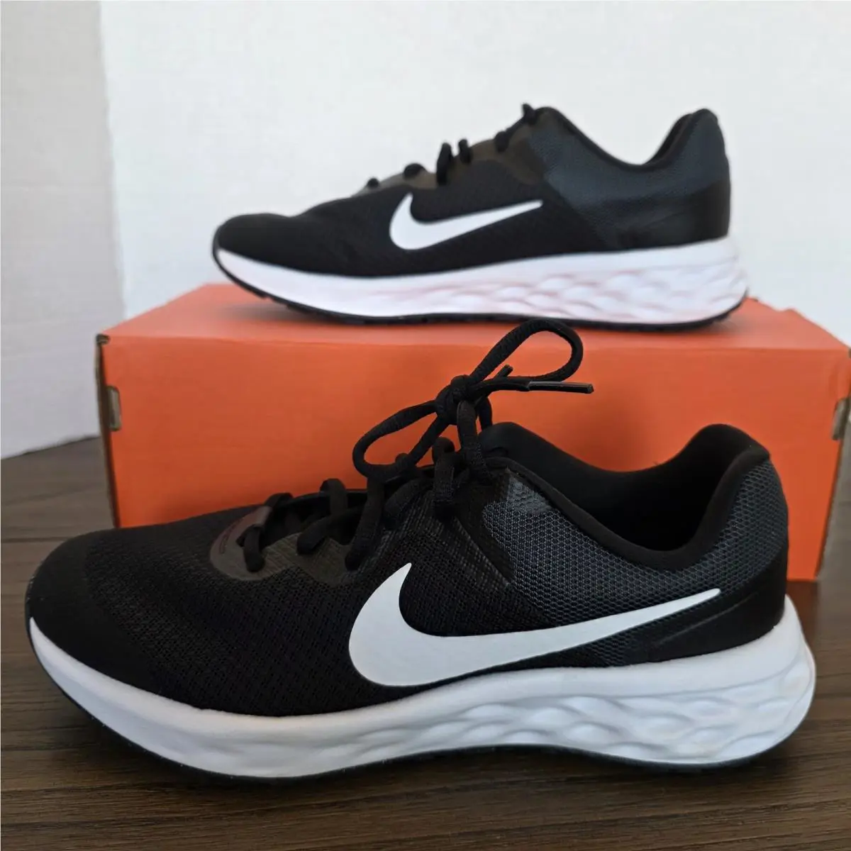 Nike shoes - Nike Revolution 6 GS - Revolution - Black/Dark Smoke Grey/White 6