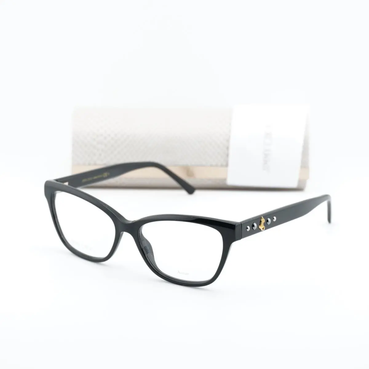 JC334 0807 00 Black 54mm Eyeglasses by Jimmy Choo