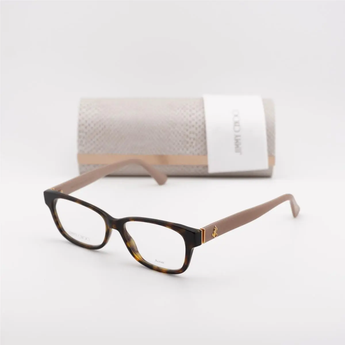 JC278 0ONS 00 Havana 52mm Eyeglasses by Jimmy Choo