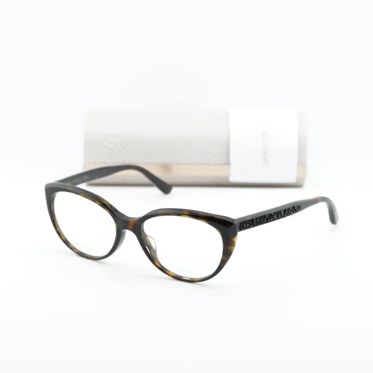 JC233/F 0086 00 Dark Havana 54mm Eyeglasses by Jimmy Choo