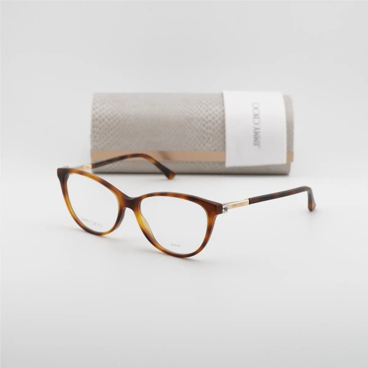JC287 0086 00 Havana 54mm Eyeglasses by Jimmy Choo