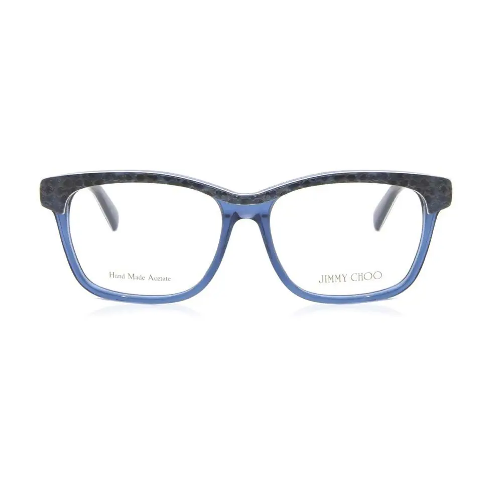 Jimmy Choo Women Rectangle Eyeglasses Jmc 98 08ZW Blue /demo Lens 53mm