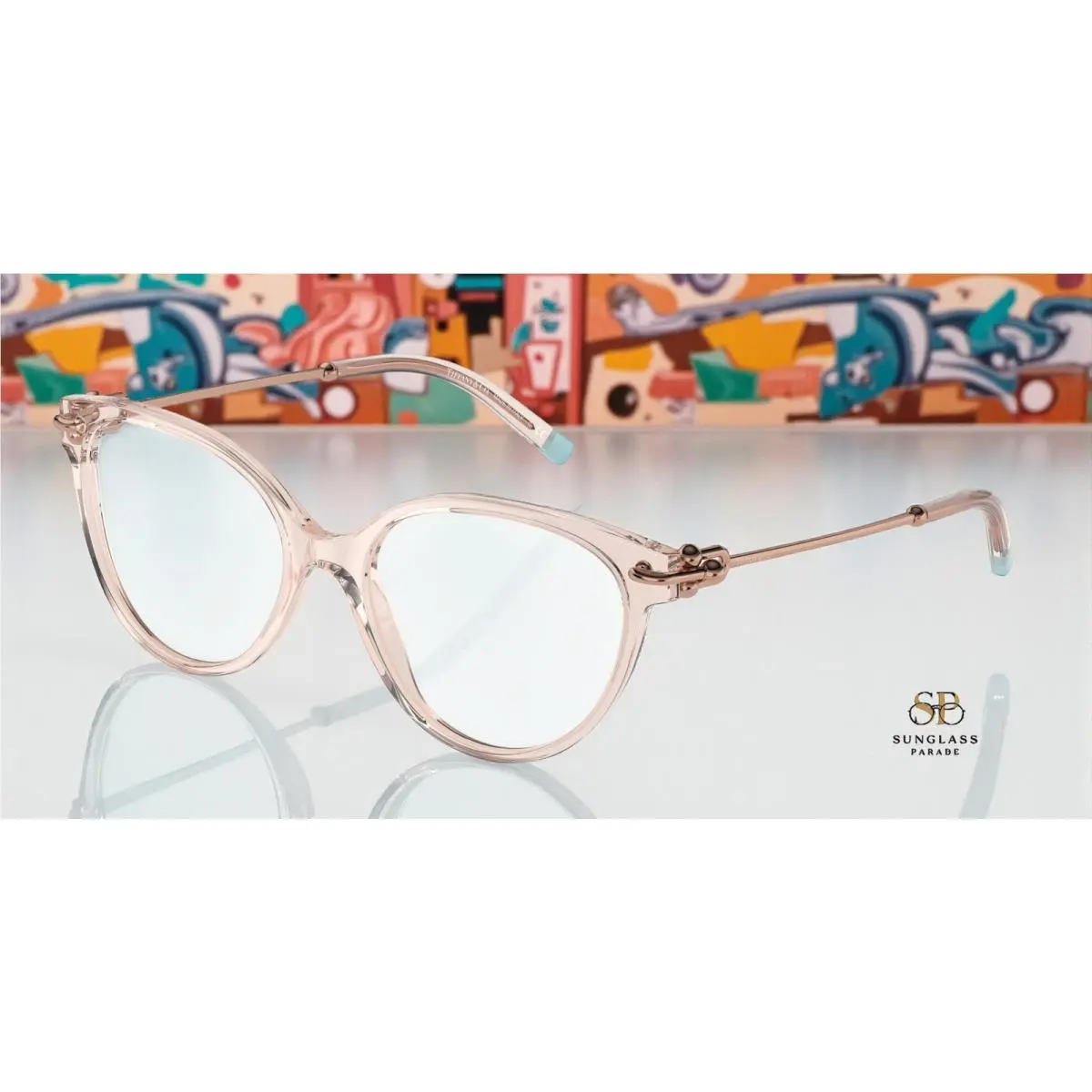 Tiffany Co. TF2217 8278 Pink Demo Lens 53 mm Women`s Eyeglasses by Tiffany & Co.