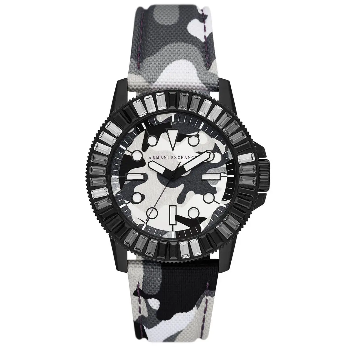 Men`s Classic Black/white Dial Watch - AX1856 by Armani Exchange