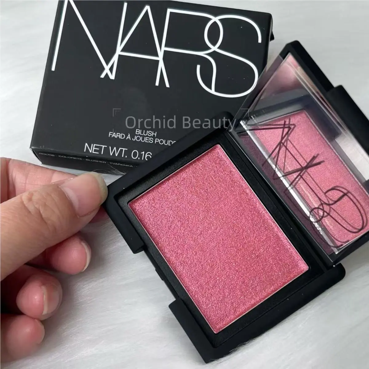Boxed Nars Pressed Powder Blush Dominate Shimmer Full Size4.8 g Rare