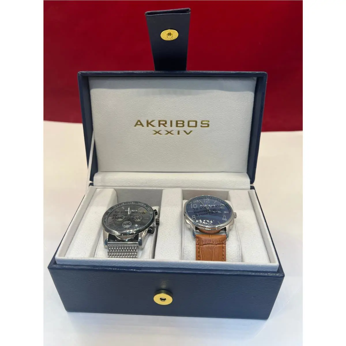 Akribos Xxiv Watch Set Ak813 and Ak801