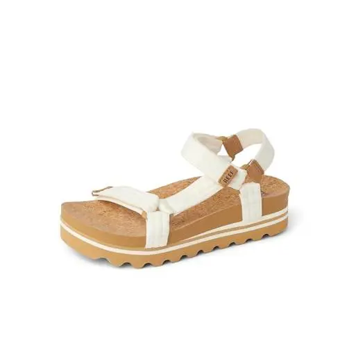 CI9321 : Reef Women`s Cushion Rem HI Platform Sandals - Size: Women 8 White