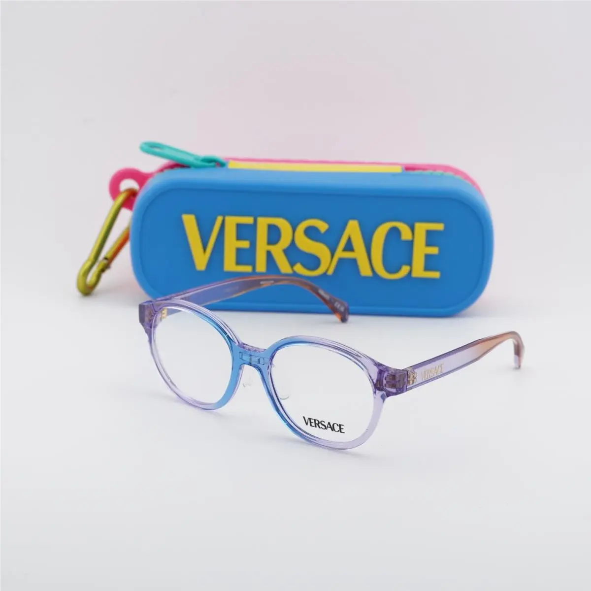 Versace Kids VK3012 5534 Gradient Pale Blue Lilac Orange 47mm Eyeglasses