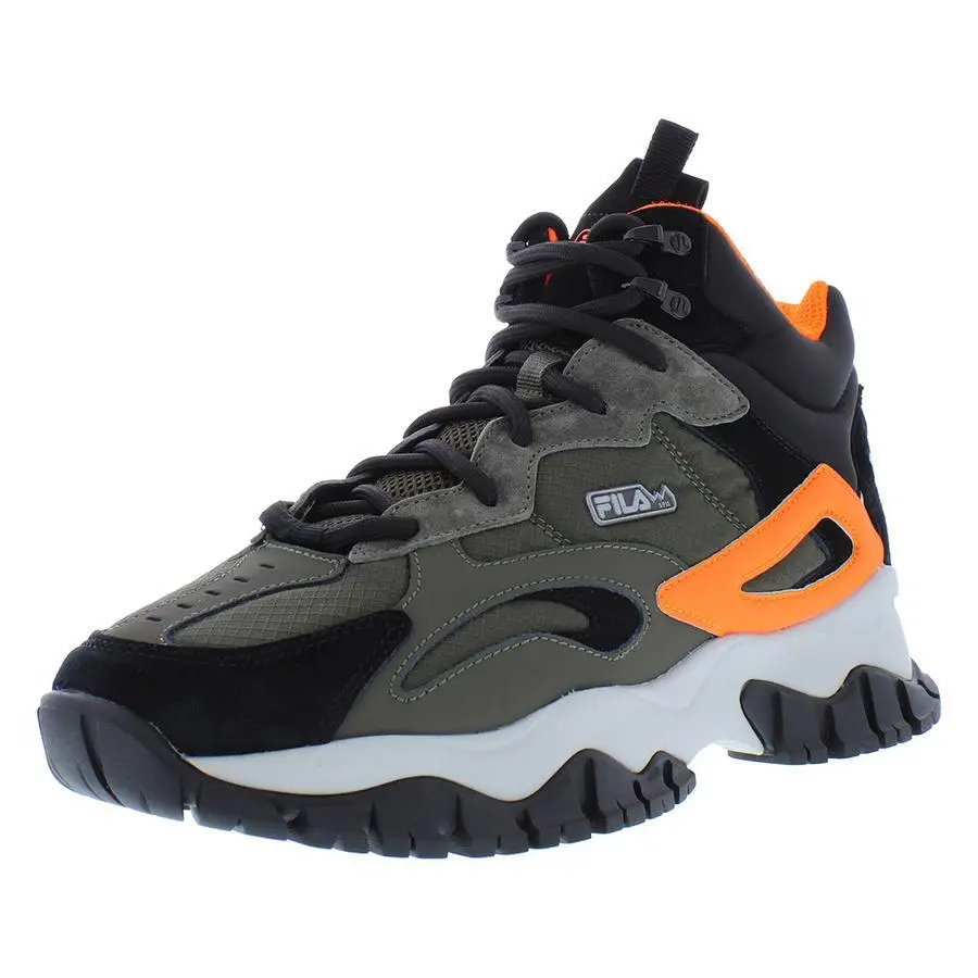 Fila shoes - Olive/Black/Orange, Main: Green 0