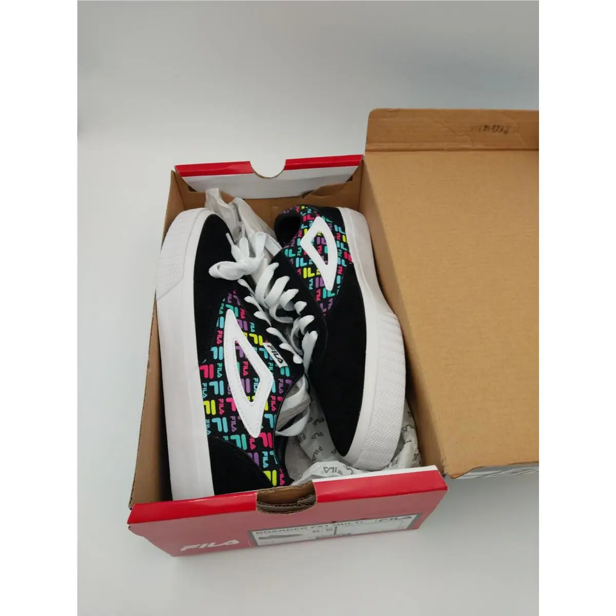 Fila shoes - Fila Boarder Fx1 Lace Up - Black, Multi 5