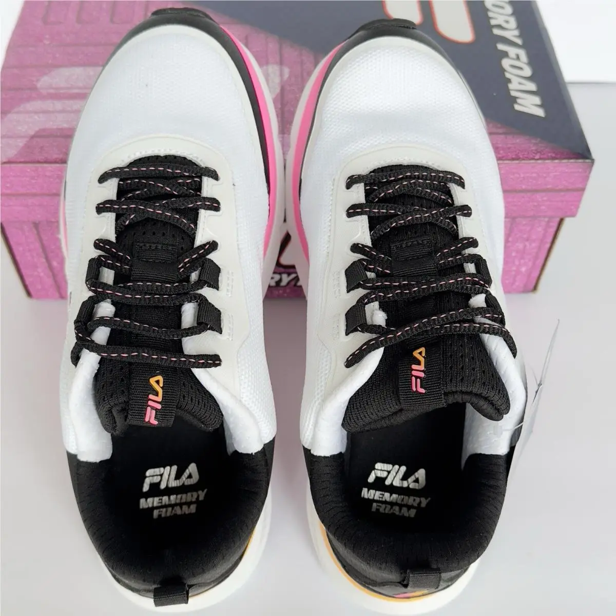 Fila shoes - Fila Memory Trexler - Memory Trexler - White/Pink/Orange, Main: White (UPC: 791272761170) 2